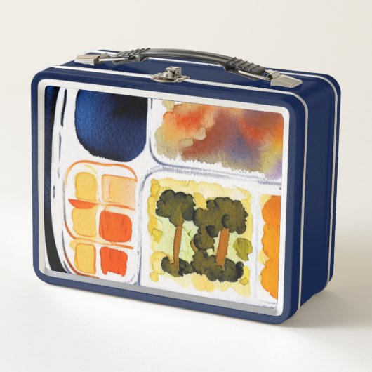 テレビ夕食会 メタルランチボックス (正面)