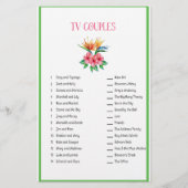 テレビ夫婦マッチング熱帯ブライダルシャワー 便箋 (正面)