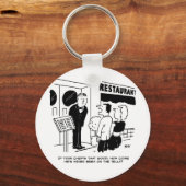 テレビ漫画に出演していないレストランのシェフ キーホルダー (正面)