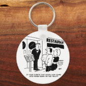 テレビ漫画に出演していないレストランのシェフ キーホルダー (正面)