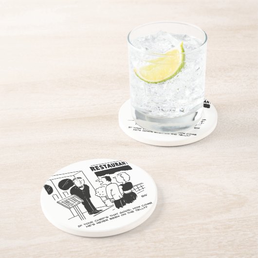 テレビ漫画に出演していないレストランのシェフ コースター (側面)