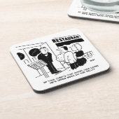 テレビ漫画に出演していないレストランのシェフ コースター (左側)