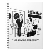 テレビ漫画に出演していないレストランのシェフ ノートブック (正面)
