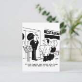 テレビ漫画に出演していないレストランのシェフ ポストカード (スタンド正面)