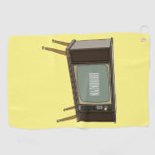 テレビ漫画イラストレーション ゴルフタオル (横)