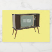 テレビ漫画イラストレーション フードラベル (シングルラベル)