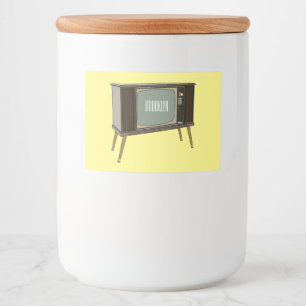 テレビ漫画イラストレーション フードラベル