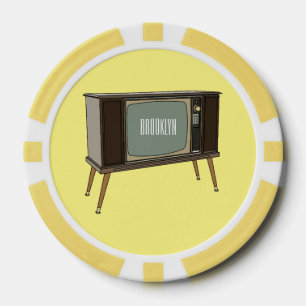 テレビ漫画イラストレーション ポーカーチップ