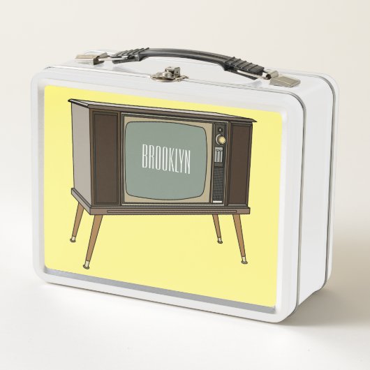 テレビ漫画イラストレーション メタルランチボックス (正面)