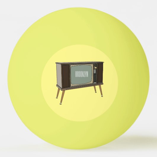 テレビ漫画イラストレーション 卓球ボール (正面)