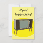 テレビ漫画イラストレーション 招待状 (裏面)