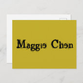 テレビ番組からマギー・チェン孤児ブラック、ディストリース ポストカード (正面/裏面)