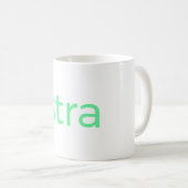 テレビ番組からsestra孤児ブラック,シンプルフォント コーヒーマグカップ (正面右)