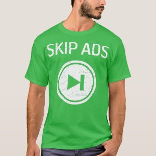 テレビ番組の広告をスキップ Tシャツ