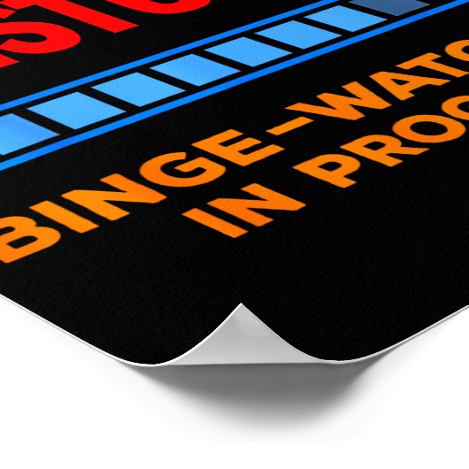 テレビ番組の連続視聴を邪魔しないでください ポスター (角)