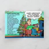 テレビ視聴者のクリスマスカード シーズンカード (内部)