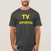 テレビ記者 Tシャツ (正面)