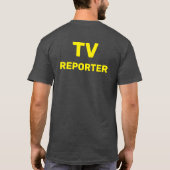テレビ記者 Tシャツ (裏面)