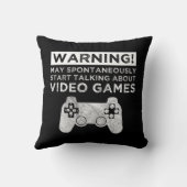テレビ警告ゲームの話を始めるかもしれない クッション (裏面)