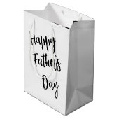 テレビ遠隔操作父の日 ミディアムペーパーバッグ (裏面アングル)