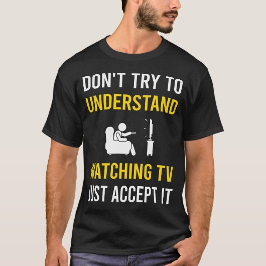 テレビ鑑賞を楽しむ Tシャツ (正面)