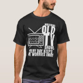 テレビ 90年代 80年代 レトロ 面白い Tシャツ (正面)