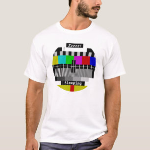 テレビ- TVはテストカードを待機します Tシャツ
