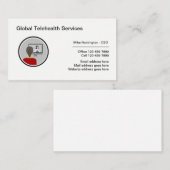 テレフ企業のェア医療事業 名刺 (正面/裏面)