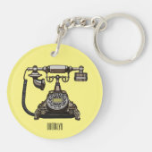 テレホンカートゥーイラストレーション キーホルダー (裏面)