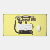 テレホンカートゥーイラストレーション デスクマット (キーボード&マウス)