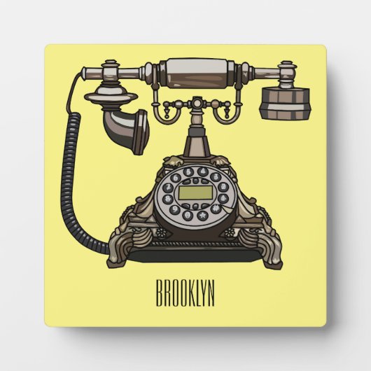 テレホンカートゥーイラストレーション フォトプラーク (正面)