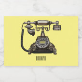 テレホンカートゥーイラストレーション フードラベル (シングルラベル)