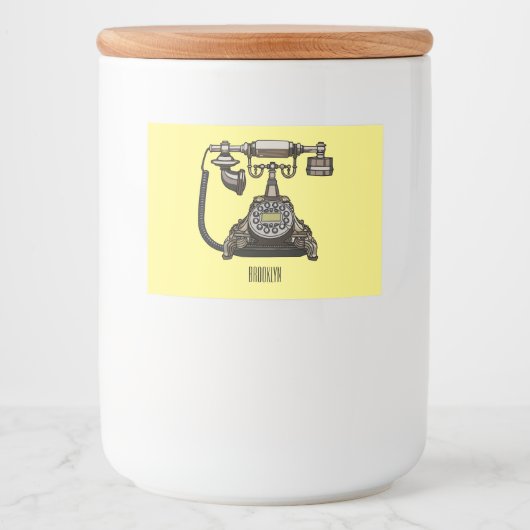 テレホンカートゥーイラストレーション フードラベル (正面)