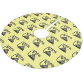 テレホンカートゥーイラストレーション ブラッシュドポリエステルツリースカート (アングル)