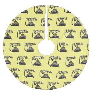 テレホンカートゥーイラストレーション ブラッシュドポリエステルツリースカート