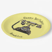 テレホンカートゥーイラストレーション ペーパープレート (アングル)