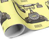 テレホンカートゥーイラストレーション ラッピングペーパー (ロールコーナー)