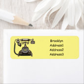 テレホンカートゥーイラストレーション ラベル (インサイチュ)