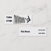 テレホンカードを引っくり返して下さい コーリングカード (正面/裏面)