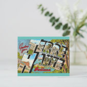 テレホートインディアナ州のグリーティングポストカード ポストカード (スタンド正面)