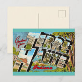 テレホートインディアナ州のグリーティングポストカード ポストカード (正面/裏面)