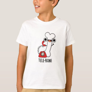 テレボーン・ファニーボーン・電話パターン Tシャツ