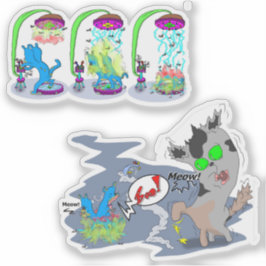 テレポーティングシ宇宙ブキャット シール