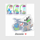 テレポーティングシ宇宙ブキャット シール (シート)