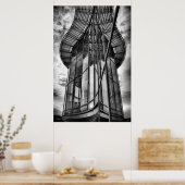 テレポーティングモジュール、ファインアート写真 ポスター (キッチン)