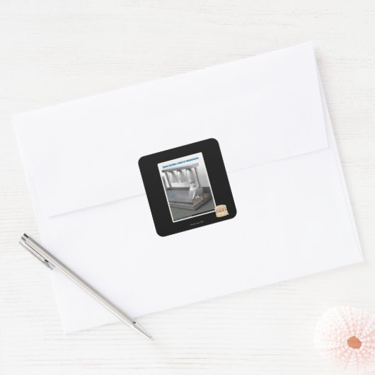 テレポーテーションの準備完了 スクエアシール (封筒)