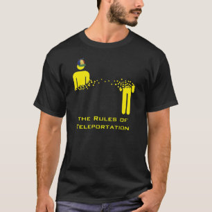 テレポーテーション規則（濃） Tシャツ