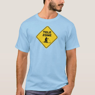 テレマークスキーゾーンサイン Tシャツ
