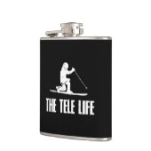 テレマークスキーライフ フラスク (左)