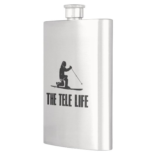 テレマークスキーライフ フラスク (左)